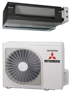 Mitsubishi H.I. SRR 25 ZS-W Single Split inverter warmtepomp